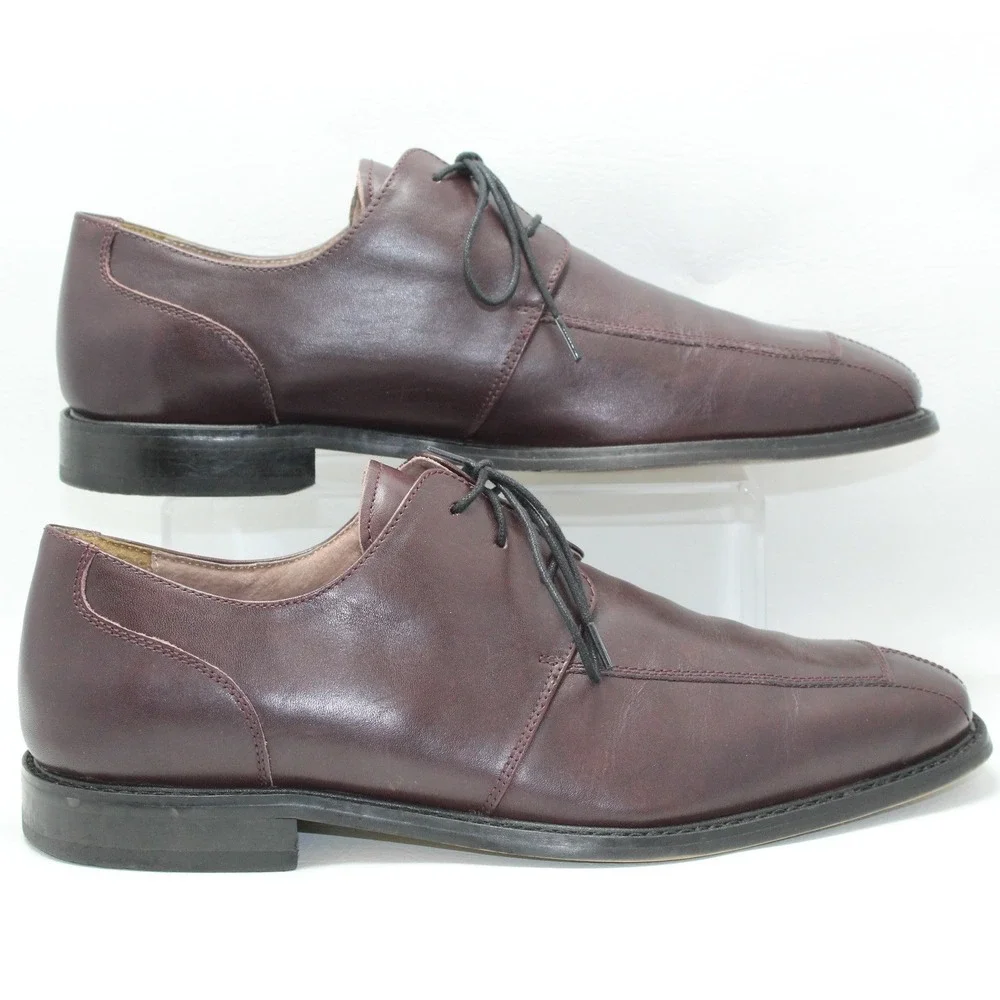Florsheim Ashlin Burgundy Leather Split‎ Toe Derby Dress Shoes Mens 12D